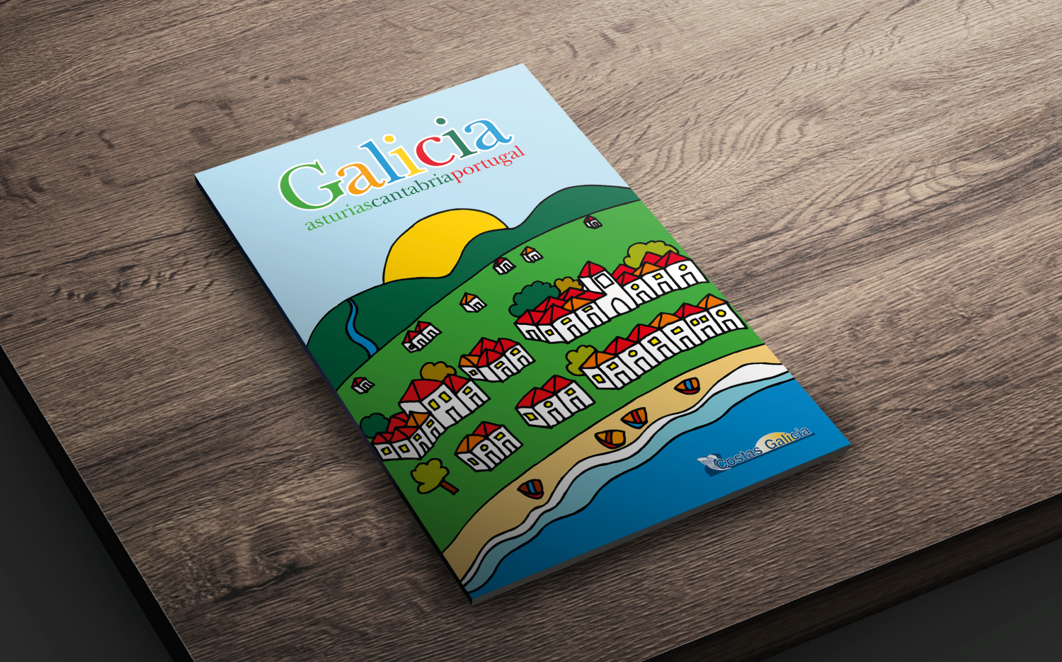 Diseño de ilustración para la Revista de Viajes de Costas Galicia