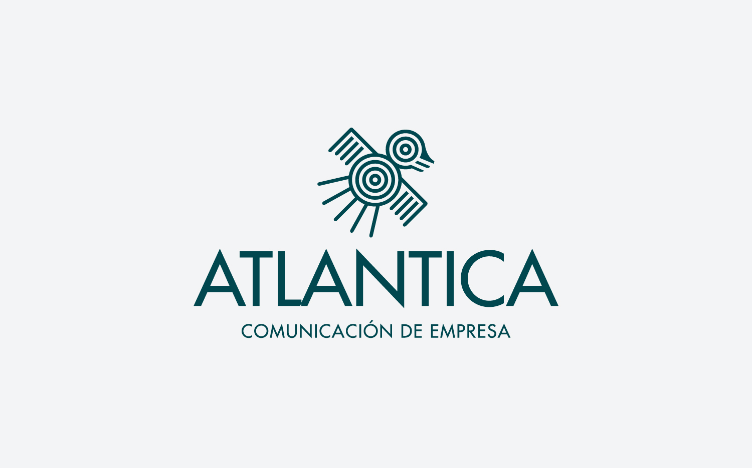 Identidad corporativa de Atlantica comunicación